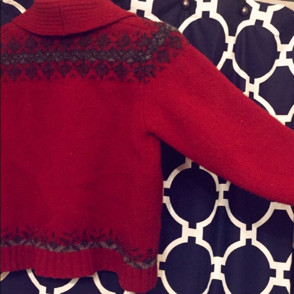 Red Sweater/Cardigan - Picture 3 of 3